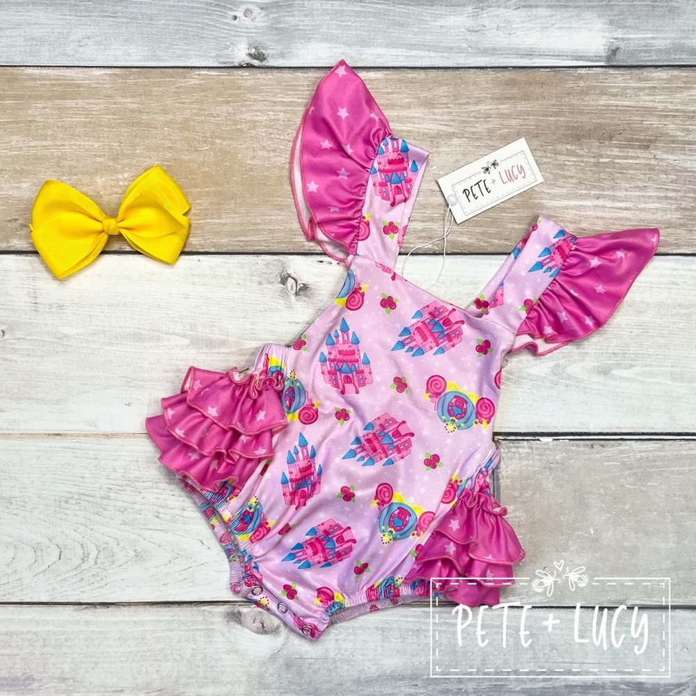 Ruffle bum princess romper